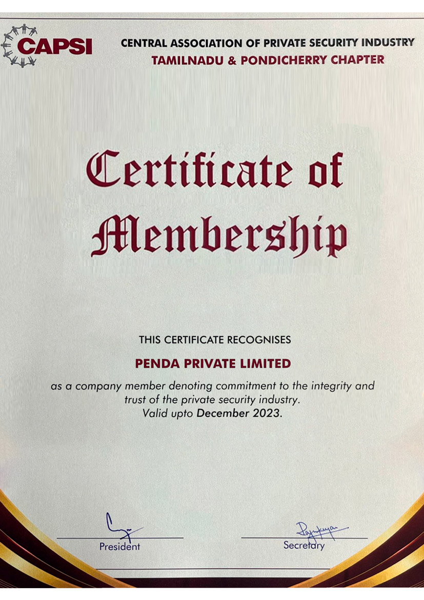 Certificates